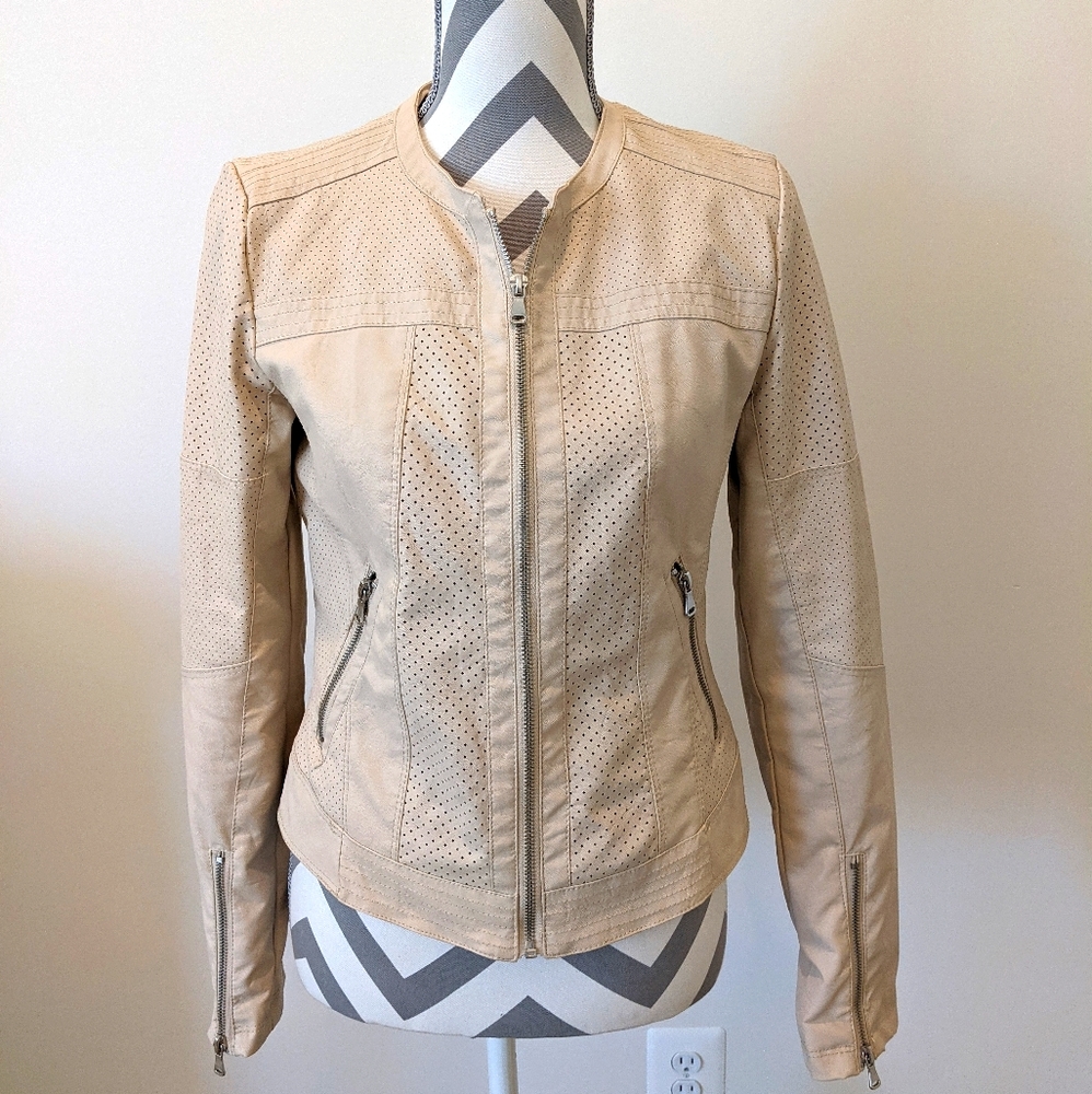 Faux leather jacket